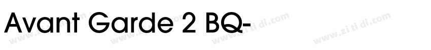 Avant Garde 2 BQ字体转换